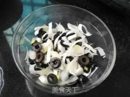Make Mushroom olive rice step 3
