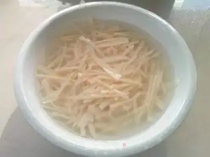 Make Garlic fried silk step 2