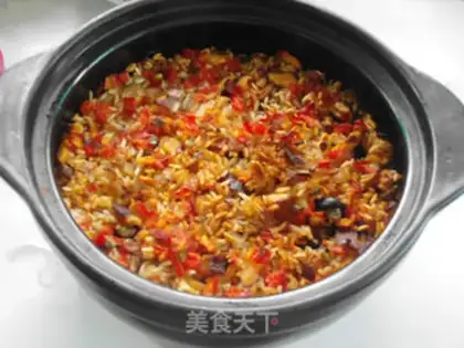 Make Mushroom olive rice step 13