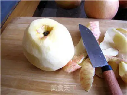 Make Heating tablet apple dry step 1