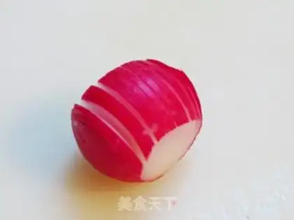Make Sweet coral radish step 2
