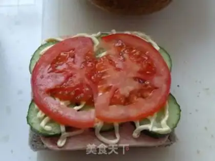 Make Vegetable meat sandwich step 8