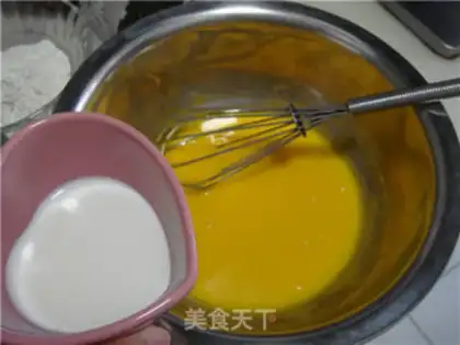Make Black sesame ricin cake step 4