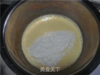 Make Black sesame ricin cake step 7