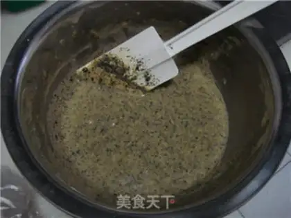Make Black sesame ricin cake step 9