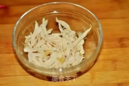 Make Taspic mustard seed chicken tofu step 1