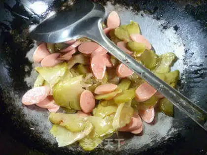 Make Ham and sausage step 5