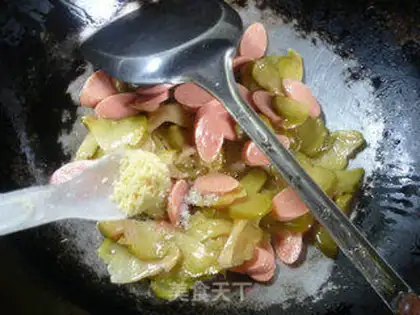 Make Ham and sausage step 7