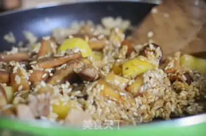 Make Cheese and potatoes and mushrooms step 2