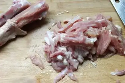 Make Chicken pizza step 1