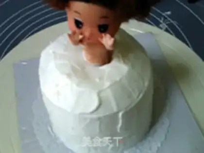 Make A flower cake step 10