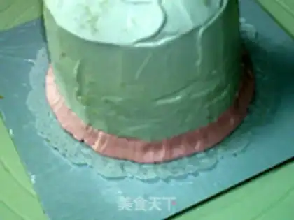 Make A flower cake step 12