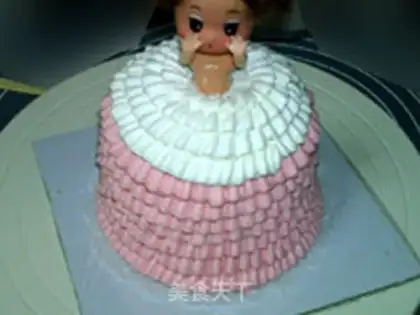 Make A flower cake step 15