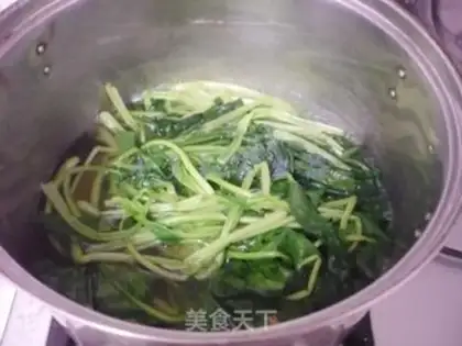 Make Vegetable spinach step 1