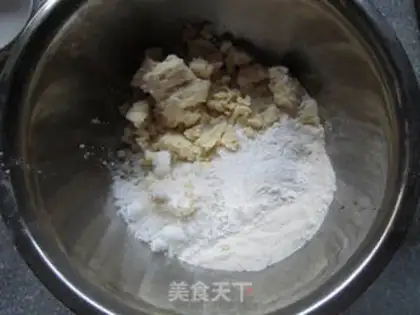 Make Scrambled cheeseball step 1