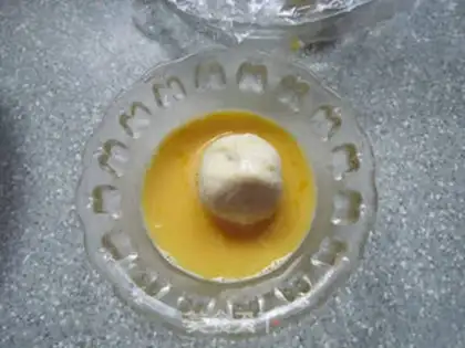Make Scrambled cheeseball step 15