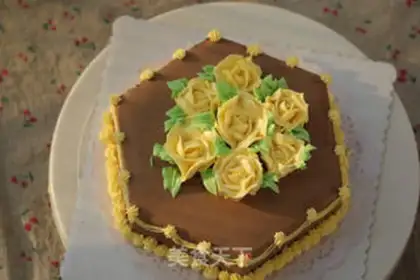 Make The rose mochamus cake step 43
