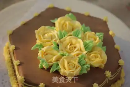 Make The rose mochamus cake step 44