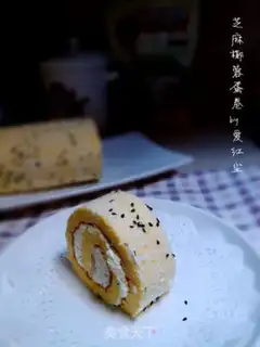 Make Sesame coconut egg rolls step 13