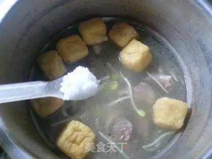 Make Tofu soybean sprouts step 6