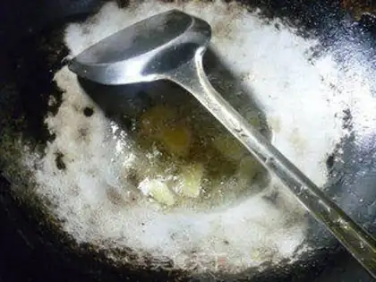 Make Crabs with green peppers step 3