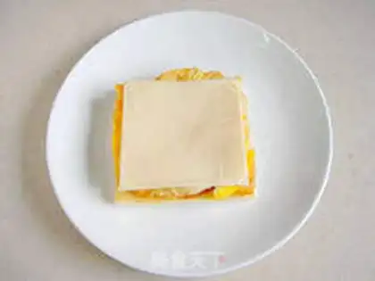 Make Ham cheese sandwich step 6