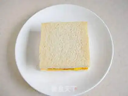 Make Ham cheese sandwich step 7