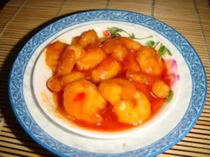 Make Thai sweet shrimp step 7