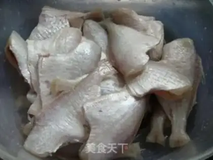 Make Dried skinned fish step 1