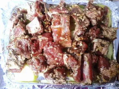 Make Tin paper roasted ribs step 5