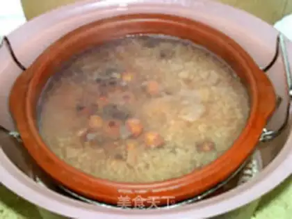 Make Lotus rice porridge step 8