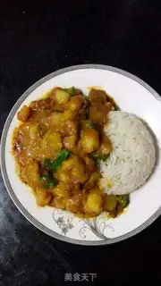 Make Lazy curry potatoes step 7