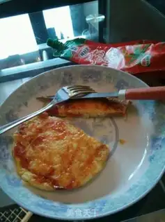 Make Rice egg pancakes step 3