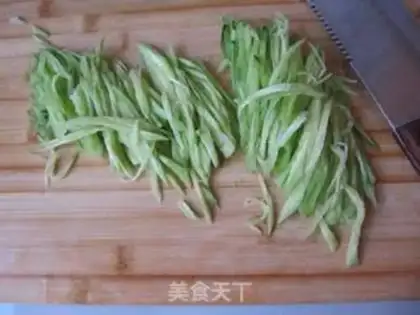 Make cucumber with a golden pin mushroom step 2