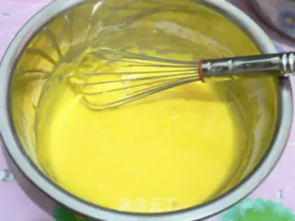 Make Butter birthday cake step 3