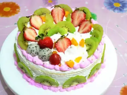 Make Butter birthday cake step 18