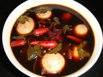 Make Five spicy tea eggs step 9