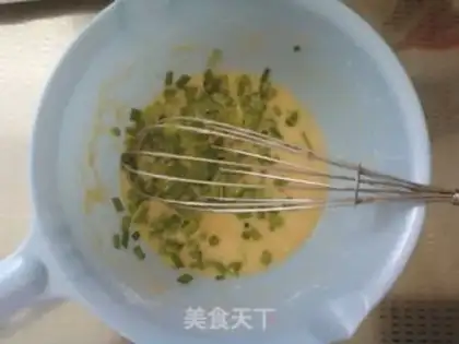 Make Onion eggcake step 5