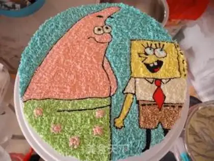 Make SpongeBobcake step 12