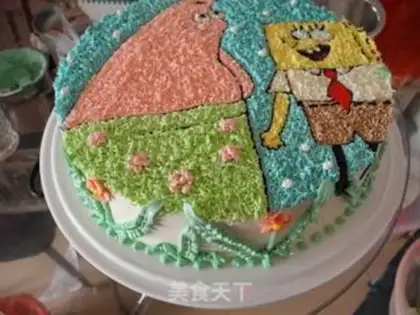 Make SpongeBobcake step 16