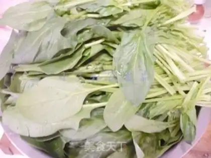 Make Garlic spinach noodles step 0
