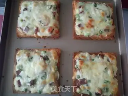 Make Beef tomato toast step 9