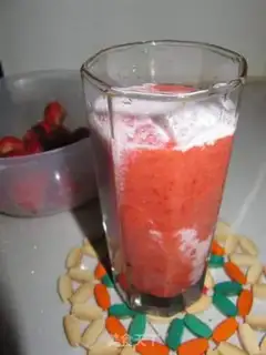 Make Strawberry shakes step 9