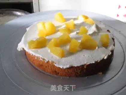 Make Rose cream cake step 12