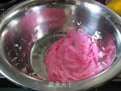 Make Rose cream cake step 14