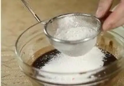 Make Chocolate magma cake step 2