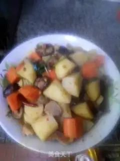 Make Spicy mushroom potatoes step 3