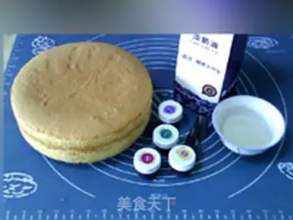 Make Rotating rose cake step 0