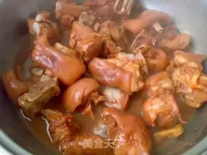 Make Nanjian pig hands step 6