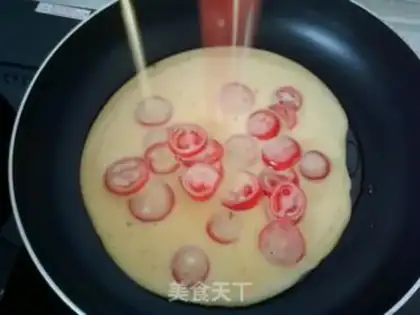 Make Tomato omelet step 8
